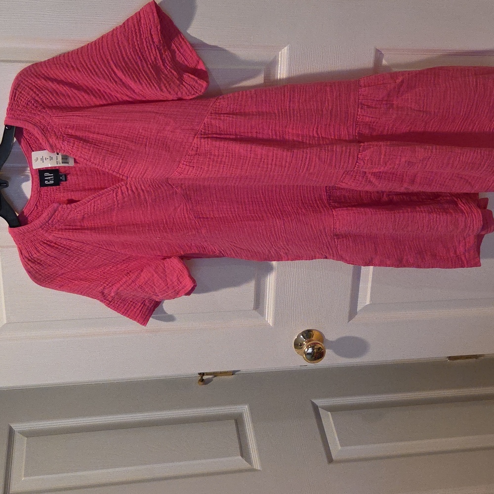 GAP Vibrant Pink Mini Dress. NWOT